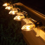15' FlexFilament LED Warm White C9 Christmas Lights Outdoor String Lights, Shatterproof Edison Bulb String Lights | Lumora