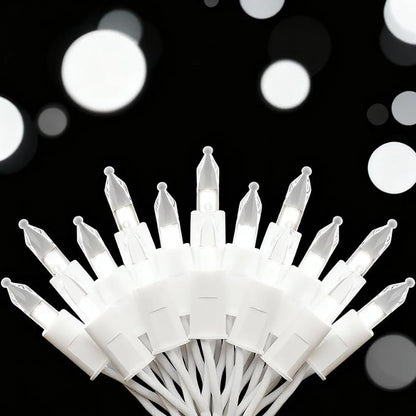 Christmas Lights,23.3FT-70 Lights LED String Lights Commercial Grade Waterproof for Holiday Decoration, Christmas Decors(White)