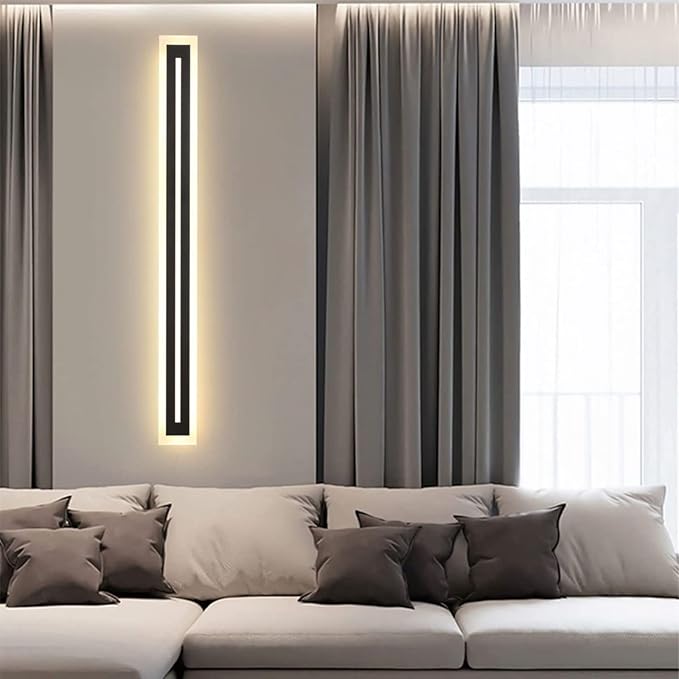 LED Long Wall Light Outdoor Wall Mounted Modern Lighting Fixture IP65 Waterproof Outdoor Wall Light, Suitable for Courtyard/Exterior Wall/Patio(Dimmable, 39.4inch)