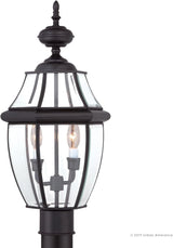 Urban Ambiance Luxury Colonial Outdoor Post Light, Large Size: 21" H x 11" W, with Tudor Style Elements, Versatile | Lumora