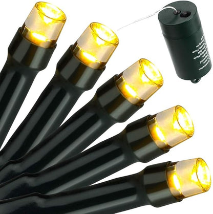 Toodour Battery Christmas Lights, 68.9ft 200 LED Christmas String Lights with 8 Twinkle Modes, Timer, Waterproof Battery Operated String Light for Home, Party, Holiday, Xmas Decor - Warm White