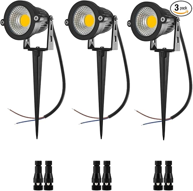 Low Voltage Landscape Lights 10W 12V Landscape Lighting with Connectors Warm White Waterproof Outdoor Spotlights | Lumora