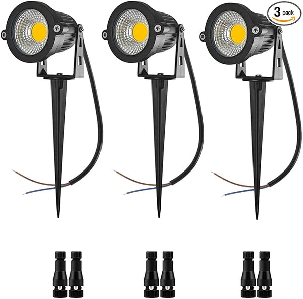 Low Voltage Landscape Lights 10W 12V Landscape Lighting with Connectors Warm White Waterproof Outdoor Spotlights | Lumora