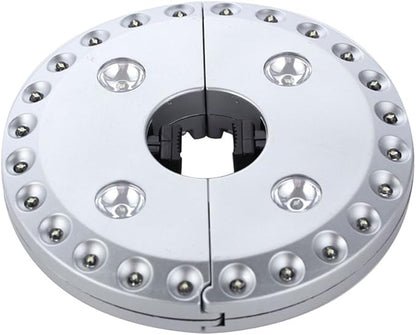 EcoGecko 28 LED Patio Umbrella Light With Adjustable Brightness, Easy Clamp Pole Mount, Hang Anywhere, Camping Tent Light, Battery Operated No Wiring Needed
