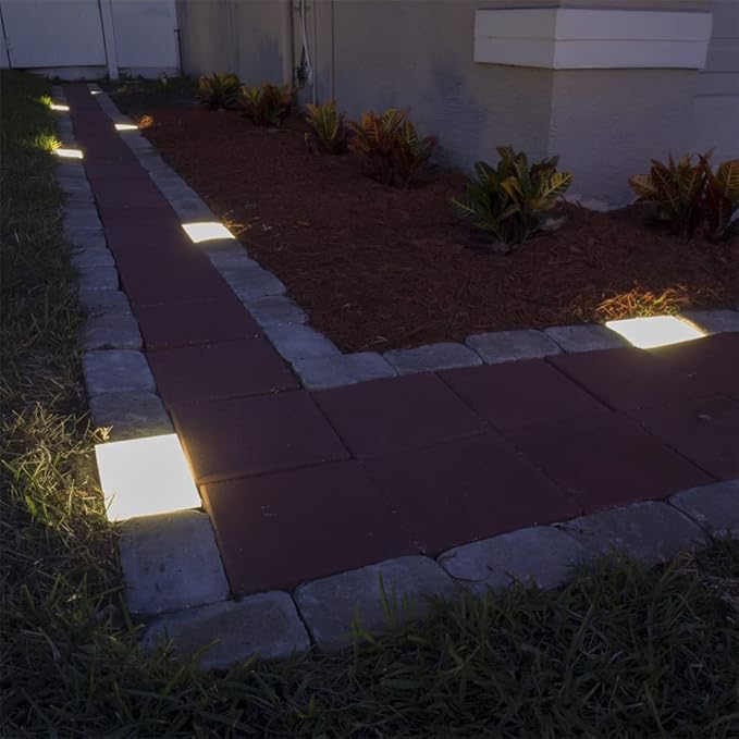 VOLT Shine Stone 12V 5W IP65 6" x 9" LED Outdoor Paver Light (3500K Cool White) for Low Voltage Landscape Lighting | Lumora
