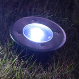 DOITOOL Flat Solar Lights Outdoor Pathway: 4PCS Lights Outdoor Waterproof Solar Ground Lights - Solar Disk Light | Lumora