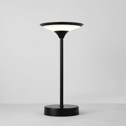 GLOBE Electric x Novogratz 60000031 12" 1.5W LED Integrated Outdoor Table Lamp, Matte Black, Frosted Diffuser, USB-C Charging Cable, On/Off Touch Switch on Base, 3-Step Dimmer, Outdoor Table Décor