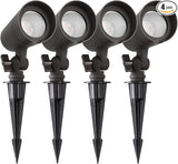 3CCT LED Landscape Lights with Connectors, 12V Low Voltage, 3000K/4000K/5000K Selectable, 3W, 200LM, Outdoor | Lumora