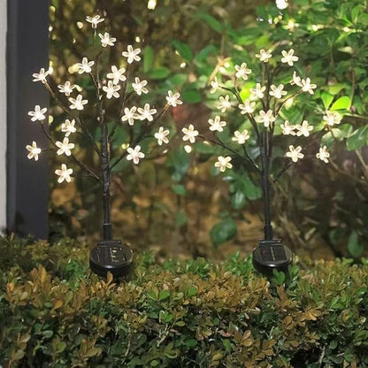 Solar Garden Lights Outdoor Waterproof，2Pack 40LED Solar Flowers Lights for Outside Yard,Lawn,Patio,Pathway Decorations.