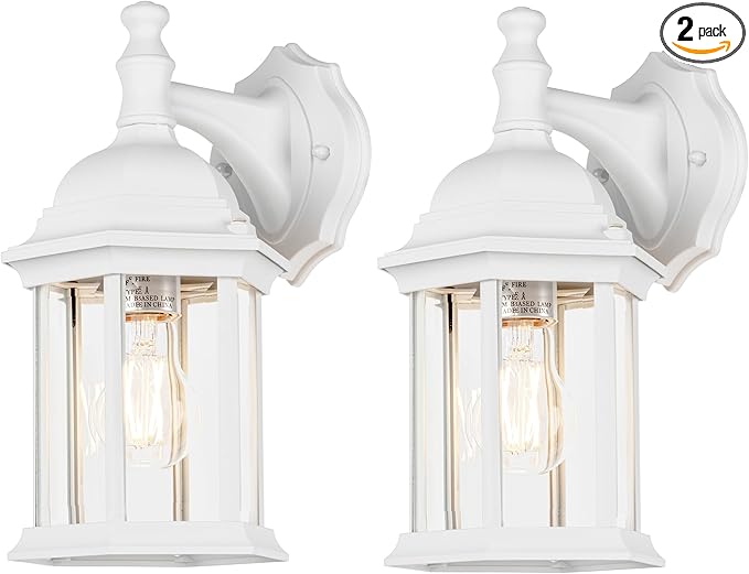 LIT-PaTH Outdoor Wall Lantern, Wall Sconce as Porch Lighting Fixture, E26 Medium Base Max 60W, Aluminum Housing | Lumora
