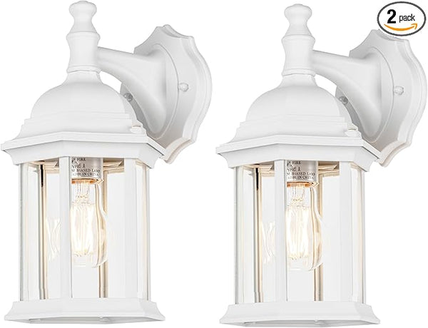 LIT-PaTH Outdoor Wall Lantern, Wall Sconce as Porch Lighting Fixture, E26 Medium Base Max 60W, Aluminum Housing | Lumora