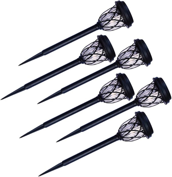 GLEAVI 6pcs Waterproof Solar Garden Path Lights Warm White LED Outdoor Yard Lawn Lighting for Patio Landscape with | Lumora
