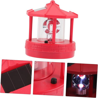 DOITOOL Solar Beacon Tower Decorative Light Outdoor Solar Lamp for Gardens Patios and Lawn Decor Led Gentle Light for Visual Enjoyment