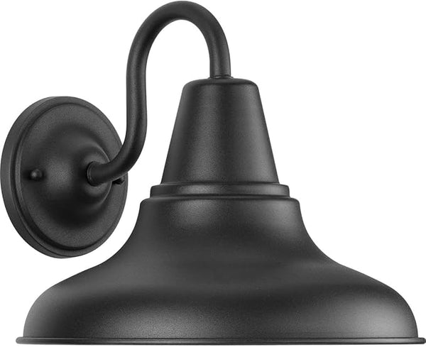 Progress Lighting P5623-31 District Collection 1-Light Farmhouse Outdoor Lantern Light, Textured Black, 12" W x | Lumora