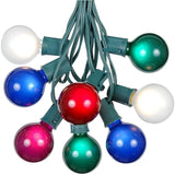100 Foot G50 Outdoor Patio String Lights with 125 Multi Globe Bulbs – Indoor Outdoor String Lights – Market Bistro | Lumora