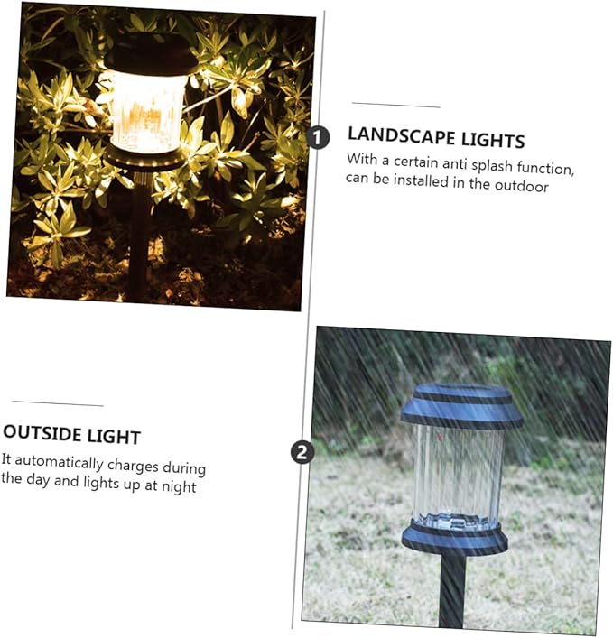 6pcs Solar Lawn Light Led Solar Garden Lights Outdoor Landscape Lamp Ground Plug Landscape Pathway for Outdoor | Lumora