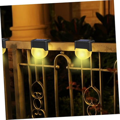 1Pc Solar Power LED Stair Light Outdoor Handrail and Fence Lamp for Garden Patio and Warm Lighting Easy Installation Design