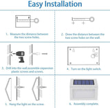Solar Lights for Steps Deck Solar Stair Light Outdoor Waterproof Stainless Steel LED Fence Light for Garden Patio | Lumora