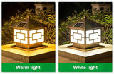 Lights Outdoor IP65 Waterproof Rainproof Outdoor Solar Energy Pillar Post Light Metal Solar Column Lamp Fixture | Lumora