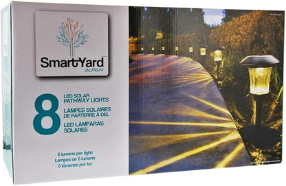 Smartyard Solar LED Pathway Lights - 8 pack