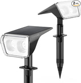 Consciot Solar Spot Lights Outdoor Waterproof, 24 LED Dusk-to-Dawn Solar Outdoor Lights, 2 in 1 Adjustable Wall | Lumora