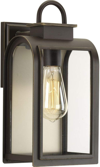 Progress Lighting 1-Light Small Wall Lantern, Refuge Collection, Outdoor, P6030-108, Oil Rubbed Bronze