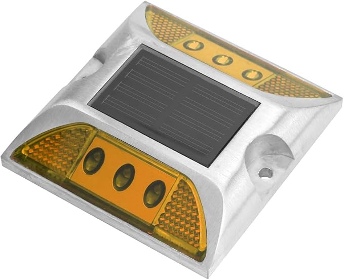 LED Road Reflector,Solar Power Ground Marker Lights,Waterproof Outdoor Driveway Road Highway Spike Lamp,Road Ground | Lumora
