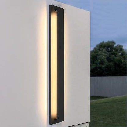35inch Long Outdoor Modern LED Wall Light, 20W Waterproof Indoor Wall Mount Fixtures,3000K Warm Light Rectangular Wall Sconce for Front Door, Stairway, Living Room