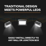 ledmo LED Wall Pack Lights 120W - 15600LM Switch Control 5000K Wall Mount Lighting Commercial and Industrial | Lumora