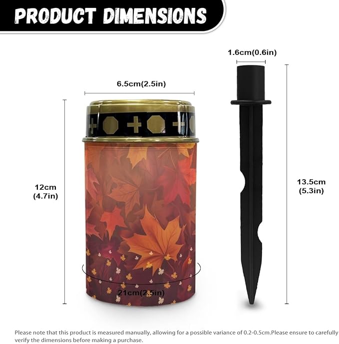 Cute Maple Leaf Solar Up Lights Outdoor Solar Powered Pathway Lights Solar Flag Pole Lights Outdoor Waterproof Led Solar Lights Camping Small Solar Lights for Autumn Festival