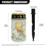 Yellow Hummingbird Solar Light Outdoor Waterproof Lantern Walkway Solar Powered Flameless Candle Led Light Solar | Lumora