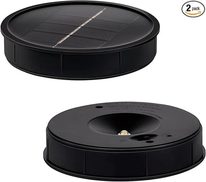 2 Pack Solar Lights Replacement Top DIY Solar Lights Panel for Outdoor solars Lights