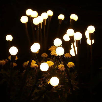Solar Garden Lights, 8 LED Waterproof Outdoor Garden Pathway Lights, Warm White (2 Pack)