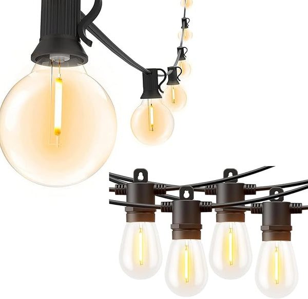 Svater Outdoor String Lights 500 FT, Patio Lights for Outside with Plastic LED Bulbs, Waterproof Commercial Grade | Lumora