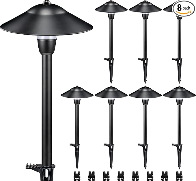 SUNVIE Low Voltage Pathway Lights Wired Path Light Outdoor 3W 12-24V 3000K Waterproof Aluminum LED Landscape Lights | Lumora