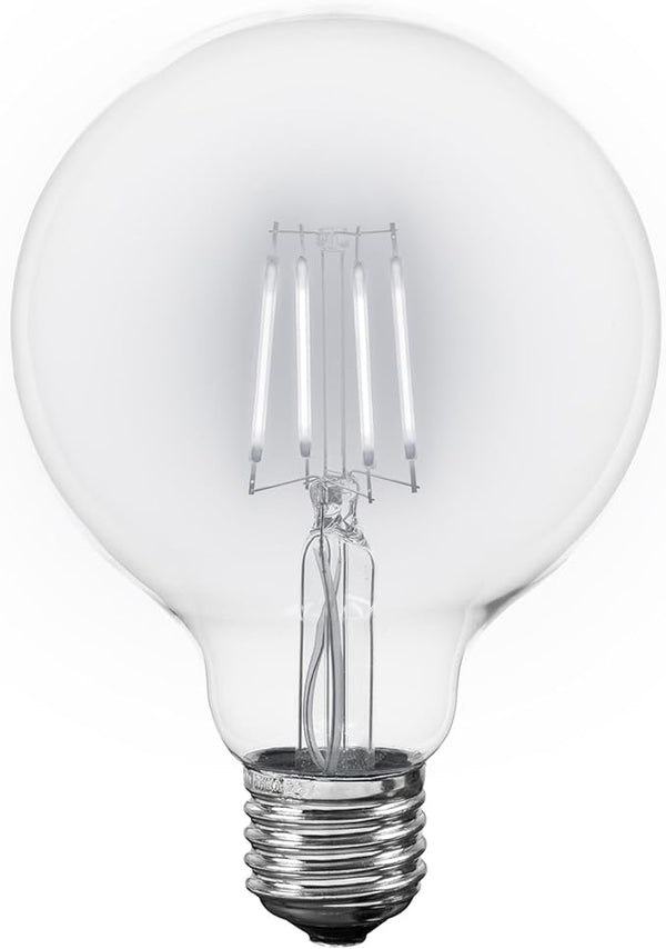 Novelty Lights 4 Pack G95 Edison Style LED Globe Light Bulb, 4 Watt (40 Watt Equivalent) - Decorative Outdoor Light | Lumora