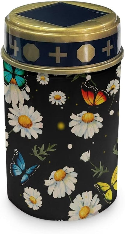 Solar Pathway Lights,Daisy Butterfly Solar Lights Outdoor, Solar Path Lights Waterproof, Solar Lights for Walkway Yard Driveway Backyard