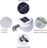isunmoon 6 Pack Upgraded Version Solar Lights Outdoor 9 LED Gutter Lights Solar Powered for Fence Roof Garden Yard | Lumora