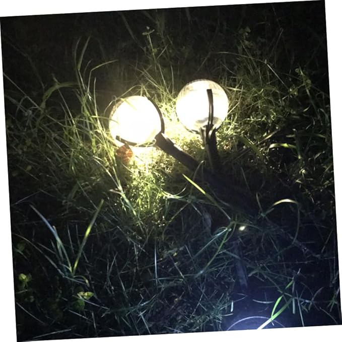 2pcs Solar Energy Garden Lights Outdoor Landscape LED Decorative Lawn Path Lights with Color Changing RGB for Patio Yard Garden Decor