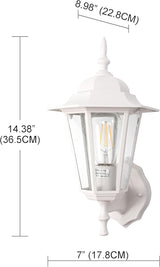 GRUENLICH Outdoor Wall Lantern, Wall Sconce as Porch Lighting Fixture with E26 Medium Base, Aluminum Housing Plus | Lumora