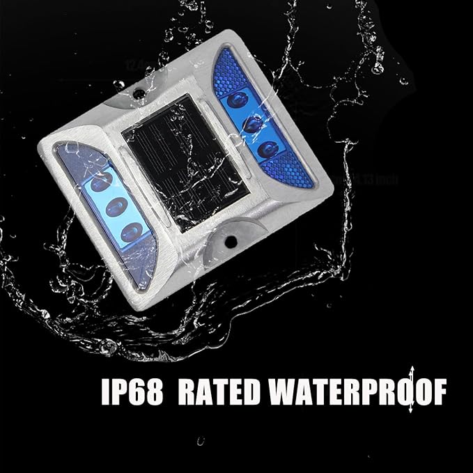 Wokyo Solar Power Road Reflector Waterproof Outdoor Warning Step Lights for Driveway Sidewalk Garden Pathway Yard | Lumora