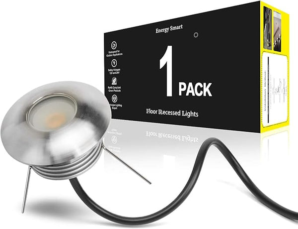 1W Low Voltage Led Mini Well Light Deck Floor Landscape Lighting Waterproof, Indoor Outdoor Stair Handrail Buried | Lumora