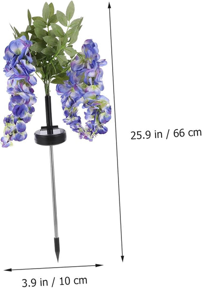 Milisten Solar Pathway Lights Led Flower-Shaped Lights for Garden Decoration Easy to Install Outdoor Lighting for Courtyards and Patios