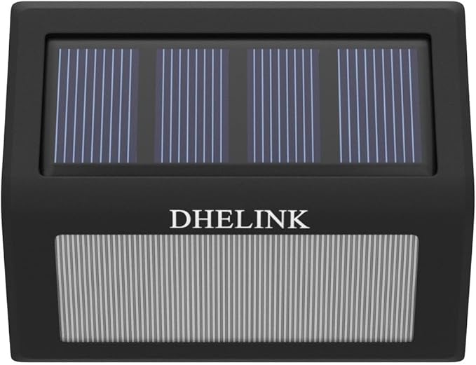 8 Pack Solar Deck Lights Outdoor Waterproof, 6 LED Solar Step Lights, Warm White Auto On/Off Solar Powered Lights for Stairs, Fence, Yard, Patio, Walkway & Garden