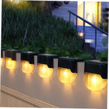 1pc Solar Powered Led Stair Light Warm Handrail and Fence Lamp for Outdoor Use Easy Installation Design for Weather | Lumora
