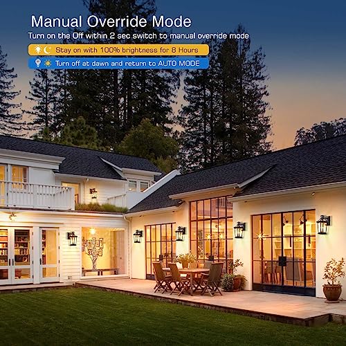 VIANIS Porch Lights Outdoor with Motion Sensor, Outdoor Wall Lights Lantern