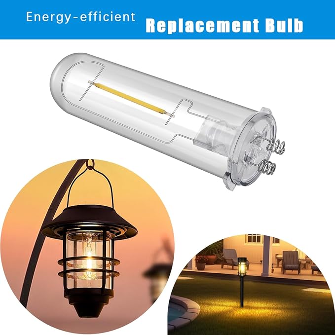 Solar Lantern Replacement Bulbs, Upgraded Solar Outdoor LED Light Bulbs 3V Bright Light Bulbs Waterproof for Yard | Lumora