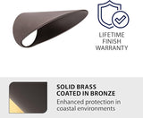 WAC Landscape Lighting, 8in Long Cowl for WAC Landscape Lighting Accent Light in Solid Brass Coated with Bronze | Lumora