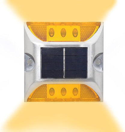 Solar Pathway Lights | LED Garden Pathway Lighting | LED Solar Powered Driveway Marker Deck Lights,for Garden Sidewalk Walkway Backyard Patio Stair Entrance Garage Parking Lot Street