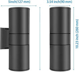 MS-61818 Waterproof up and Down Double Cylinder Wall Sconce Outdoor Wall Lamp Balcony Stair Exterior Corridor Wall | Lumora